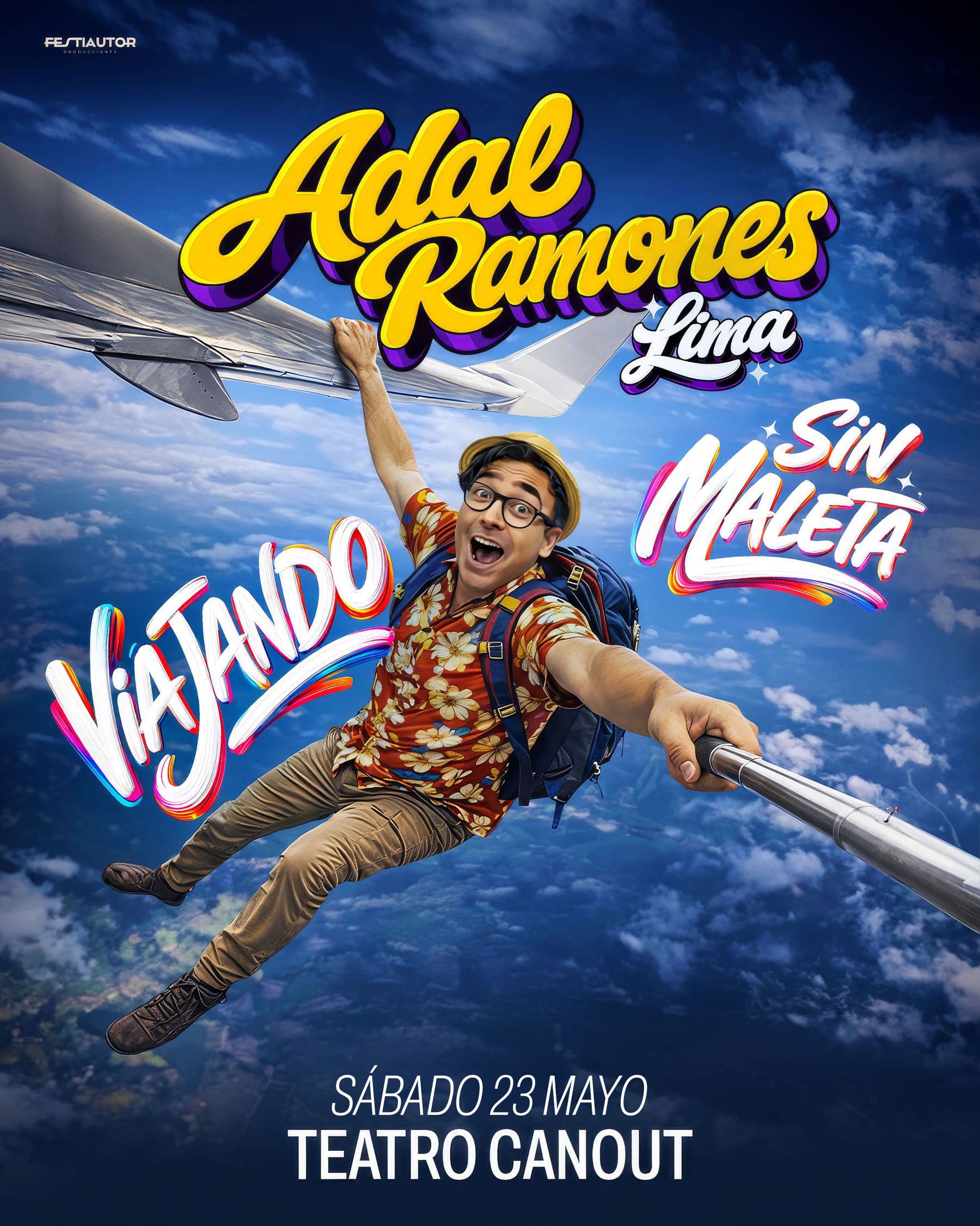 Afiche de Adal Ramones: Viajando Sin Maleta